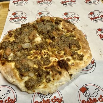 Baba Saj - Beef (Sfeeha) flatbread - Bakeries Near Me - Oak Lawn, Illinois