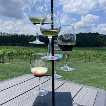 RockSide Winery and Vineyards - Look at this flight! I even got to try 2 wine slushies! - Beer, Wine & Spirits Near Me - Lancaster, Ohio RockSide Winery and Vineyards - Look at this flight! I even got to try 2 wine slushies! - Beer, Wine & Spirits Near Me - Lancaster, Ohio