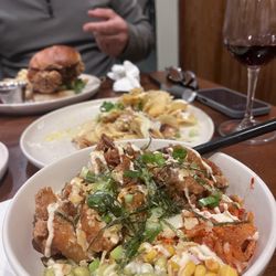 Whirligig Brewing - Fried chicken bowl with Thai chili sauce