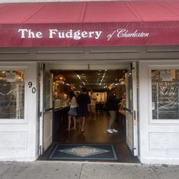 the entrance to a store