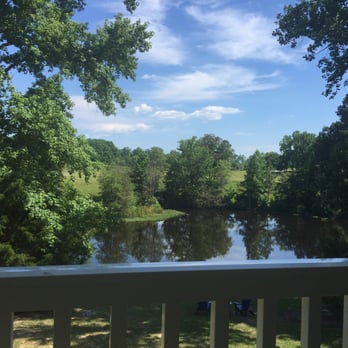 Gauthier Vineyard - View of the pond from the patio - Wineries Near Me - Barhamsville, Virginia
