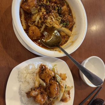 Frying Lemon Fish - Shrimp in spicy brown gravy - Seafood Near Me - Everett, Washington Frying Lemon Fish - Shrimp in spicy brown gravy - Seafood Near Me - Everett, Washington