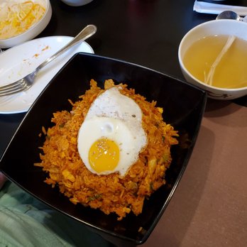 Halmae Noodle - Kimchi fried rice with chicken and pork - Korean Near Me - Palisades Park, New Jersey Halmae Noodle - Kimchi fried rice with chicken and pork - Korean Near Me - Palisades Park, New Jersey