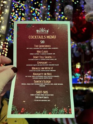 Menu photo 5 Frosty's Christmas Bar New York, NY Menu photo 5 Frosty's Christmas Bar New York, NY