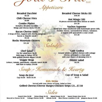 Jodi's Grill - menu for jodi's grill - Salad Near Me - Rocky Ford, Colorado