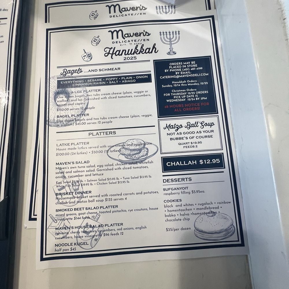 Maven's Delicatessen - Menu - Bakeries Near Me - Pawtucket, Rhode Island