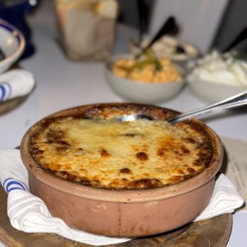 Mandolin Aegean Bistro - Moussaka, 6/10 - Mediterranean Near Me - Miami, Florida Mandolin Aegean Bistro - Moussaka, 6/10 - Mediterranean Near Me - Miami, Florida