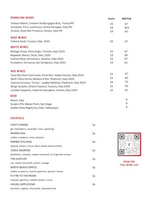 Menu photo 3 Tosca Cafe San Francisco, CA