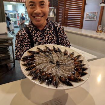 Fond - Chef Jojo and some fresh prawns - Asian Fusion Near Me - Lahaina, Hawaii
