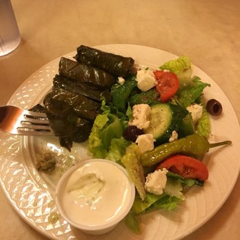 Olive Mediterranean Grill - Dolmades with a salad. A nice way to start! - Mediterranean Near Me - Dayton, Ohio Olive Mediterranean Grill - Dolmades with a salad. A nice way to start! - Mediterranean Near Me - Dayton, Ohio