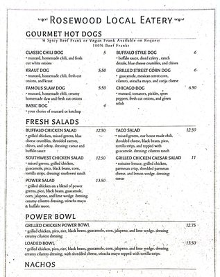 Menu photo 5 Rosewood Local Eatery Paris, TX
