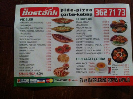 Menu photo 1 Öz Bostanlı Pide Pizza İzmir, 35