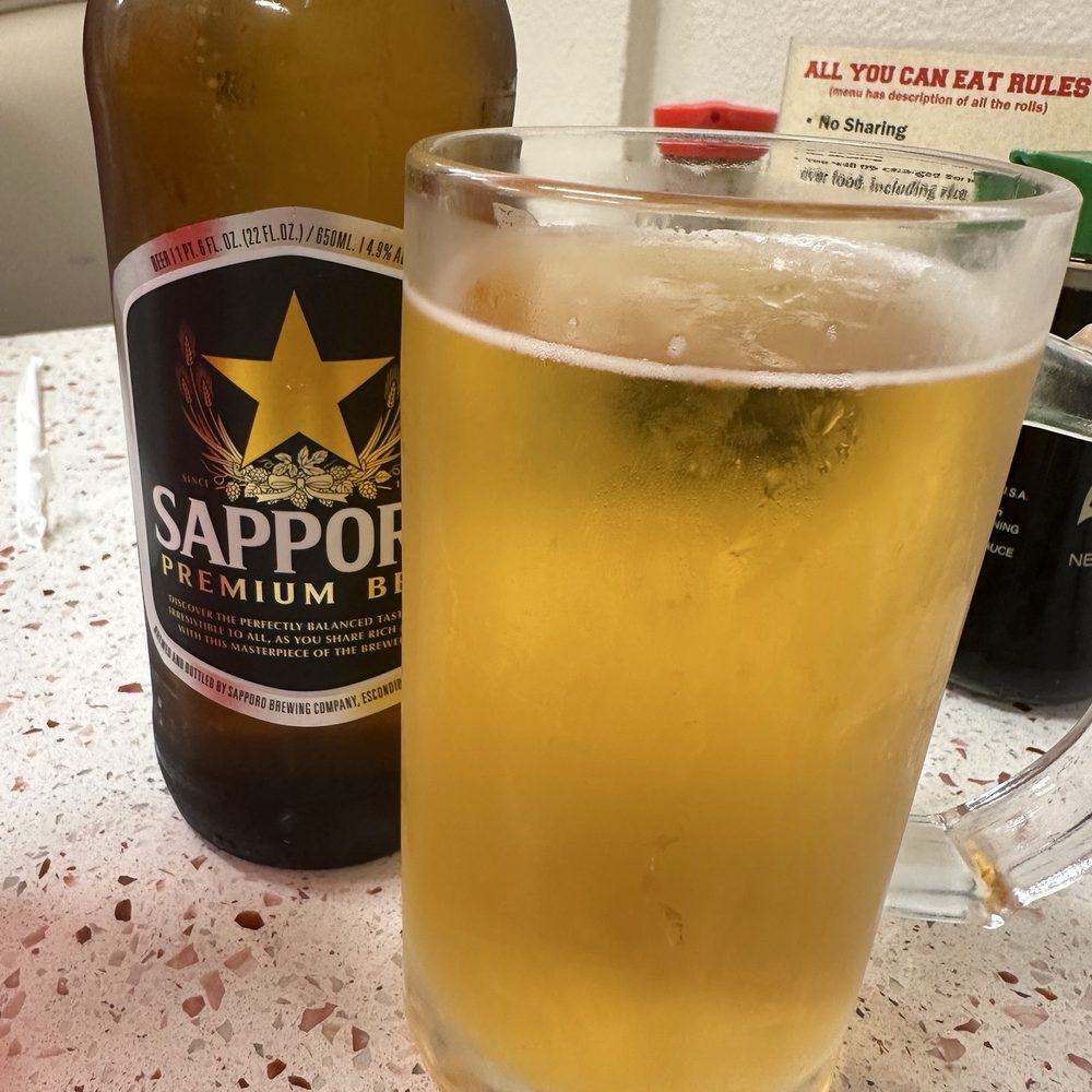 Sushi Miguels Style - Tall Sapporo - Sushi Bars Near Me - Highland, California Sushi Miguels Style - Tall Sapporo - Sushi Bars Near Me - Highland, California