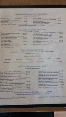 Menu photo 8 4 Caminos Restaurant Oakland, CA