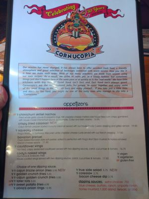 Menu photo 4 Cornucopia Main Street Springfield, OR