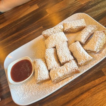 Mimosas - Beignets with sweet and spicy jam - Breakfast & Brunch Near Me - Myrtle Beach, South Carolina