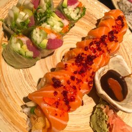 Left: a special roll our waiter picked for us; not sure what the name is Right: Joe Burreaux Roll instagram: @diningwithkels Left: a special roll our waiter picked for us; not sure what the name is Right: Joe Burreaux Roll instagram: @diningwithkels