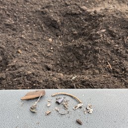 Plastic that was in there organic compost. It is also in there 4,5,7 way mix soils.