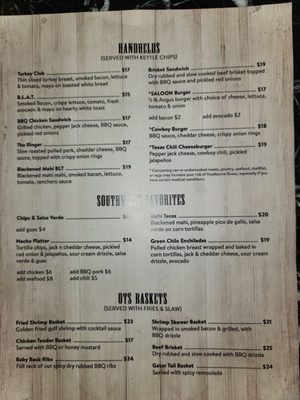 Menu photo 4 Old Town Saloon Naples, FL Menu photo 4 Old Town Saloon Naples, FL