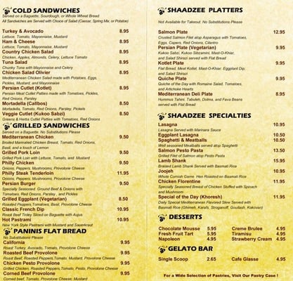 Photo of ShaadZee Bakery Bistro - Pleasant Hill, CA, US. Sandwiches and more...