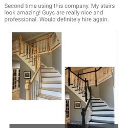 Preferred Painting & Services - Staircase and cabinets is our specialty..