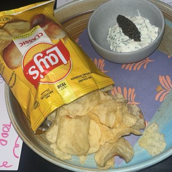 In Bloom - Chips and caviar dip - New American Near Me - Paso Robles, California In Bloom - Chips and caviar dip - New American Near Me - Paso Robles, California