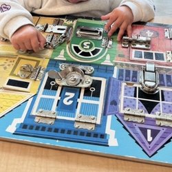 Montessori Kids Universe - Hutto - Montessori lock board