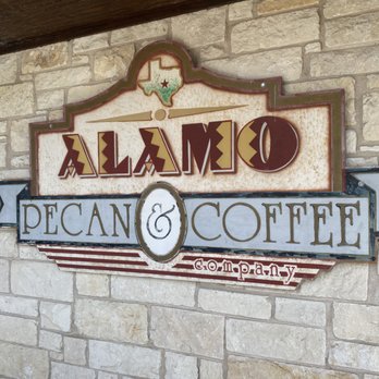 Alamo Pecan & Coffee Co - sign outside - Coffee & Tea Near Me - San Saba, Texas Alamo Pecan & Coffee Co - sign outside - Coffee & Tea Near Me - San Saba, Texas