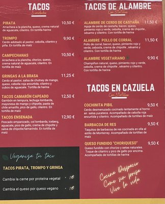 Menu photo 3 Sierra Madre Taqueria Vigo, PO Menu photo 3 Sierra Madre Taqueria Vigo, PO