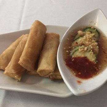 Thai Spice - Spring rolls with an amazing cucumber salad - Thai Near Me - Corpus Christi, Texas