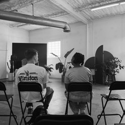 The Studio - Before my Artist Talk took place.