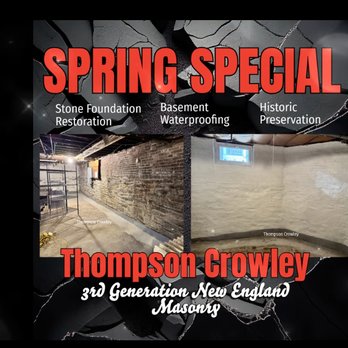 Thompson and Crowley Masonry - Waterproofing Near Me - Peabody, Massachusetts