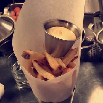 Au Cheval - Fries with garlic aioli - Bars Near Me - Chicago, Illinois Au Cheval - Fries with garlic aioli - Bars Near Me - Chicago, Illinois