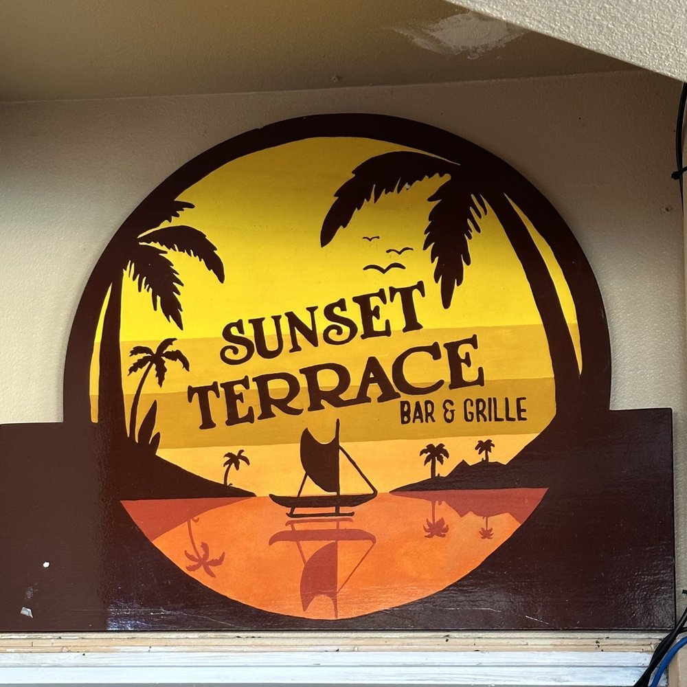 Sunset Terrace - Follow this logo to get to the restaurant, it was easy to find for us. - Bars Near Me - Kailua-Kona, Hawaii Sunset Terrace - Follow this logo to get to the restaurant, it was easy to find for us. - Bars Near Me - Kailua-Kona, Hawaii
