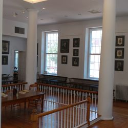 Old Court House Civil War Museum - In the courtroom