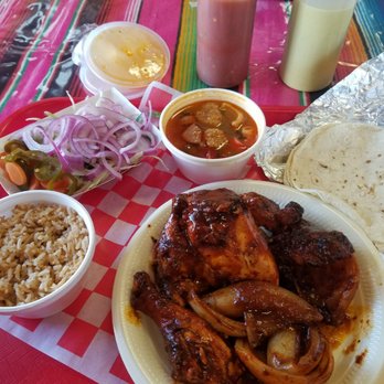 Pollos Asados Rio Grande - Half Chicken En Salsa - Mexican Near Me - Midland, Texas