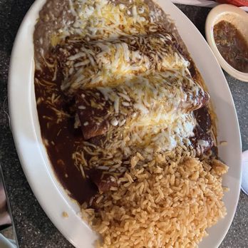 Super Mex - 3 enchiladas, 2 chicken, 1 cheese rice and beans combo - Mexican Near Me - Huntington Beach, California Super Mex - 3 enchiladas, 2 chicken, 1 cheese rice and beans combo - Mexican Near Me - Huntington Beach, California