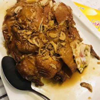 Photo of Ping's Seafood - New York, NY, United States. This garlic chicken was a surprise. Really well made w toasty garlic chips. Yummy!! Must try!