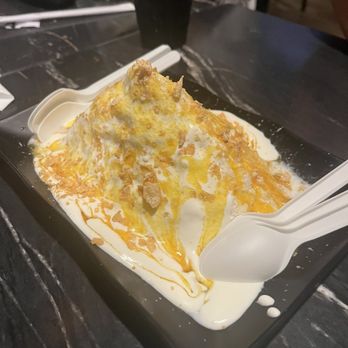 Khan Skewer Restaurant - Passion fruit shaved ice cream - Barbeque Near Me - Honolulu, Hawaii