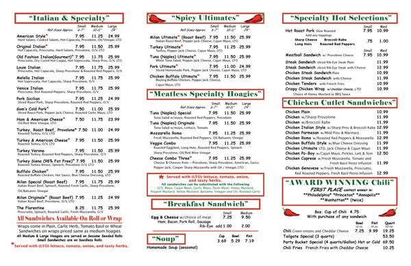 Menu photo 2 Timmy D's Deli & Catering Cheltenham, PA Menu photo 2 Timmy D's Deli & Catering Cheltenham, PA