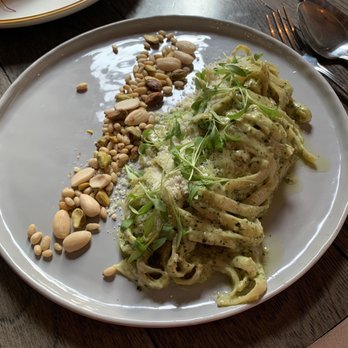 The North Fork - pesto spinach Fettuccini (Veg) - New American Near Me - New York, New York