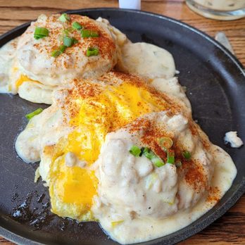 Simply Crepes - Webster-Penfield - Eggs, sausage, biscuits and chipotle gravy. - Creperies Near Me - Webster, New York Simply Crepes - Webster-Penfield - Eggs, sausage, biscuits and chipotle gravy. - Creperies Near Me - Webster, New York