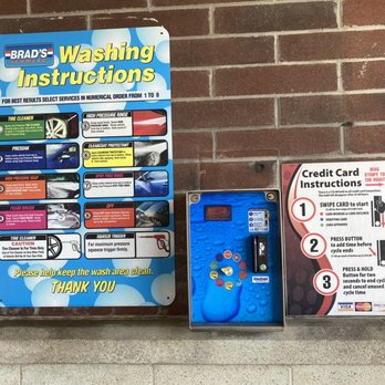 Brad's Car Wash - Self service bay instruction placards, and option selector - Car Wash Near Me - Indianapolis, Indiana