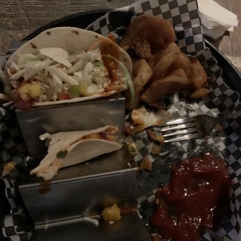 Tortuga's Kitchen & Bar - What's left of my Firecracker Shrimp Tacos. lol - Bars Near Me - Flagler Beach, Florida