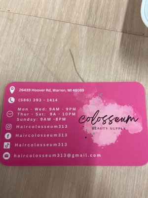 Colosseum Beauty Supply