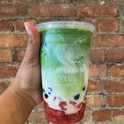 Strawberry Milk Matcha Boba