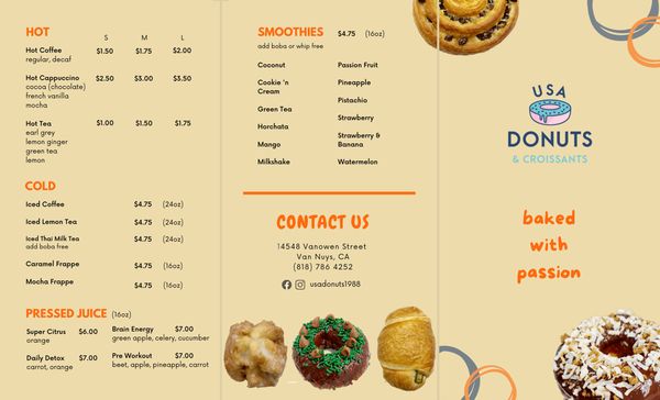 Menu photo 4 USA Donuts & Croissants Van Nuys, CA Menu photo 4 USA Donuts & Croissants Van Nuys, CA