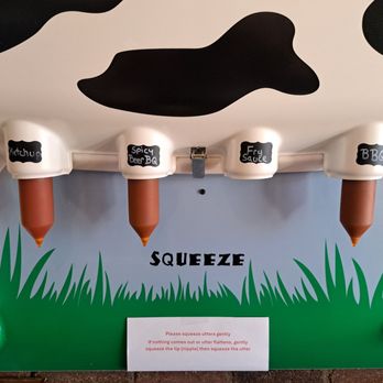 Hops & Hogs  - Squeeze your condiments from an udder! - Barbeque Near Me - Lincoln, California