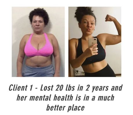 Before / After Transformations - I adopt a science-based, client-centered approach to my fitness and health coaching practices, in which my clients achieve and maintain excellent health through natural methods, with exercise and nutrition at the forefront. Let me help you in your health journey!