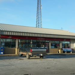 Exxon Tiger Mart - Just off I74 not the cleanest place anymore. Has went down hill since new ownership but usually has lowest cost fuel in the area